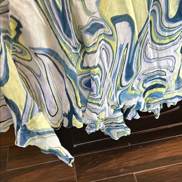 Papillio Yellow and Blue High‎ Low Dress - Picture 2 of 8